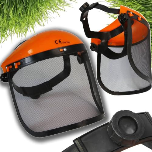 IMJ-Global Maschera Visiera Protettiva a Rete | Regolabile | Leggera | per Decespugliatore Tosaerba Motosega