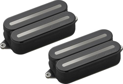 FISHMAN - PRF-MO6-SBB - Set de pastillas Fluence Open Core Modern Humbucker Negro, raíles Negro níquel 6 cuerdas