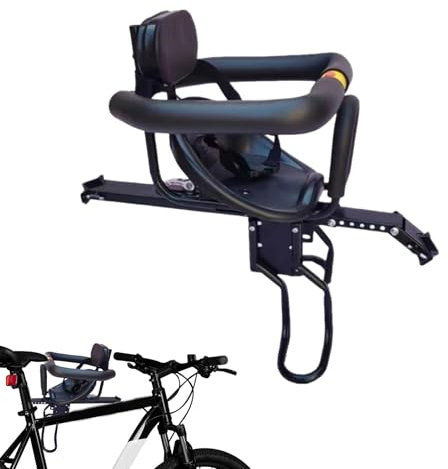 Asiento delantero para niños, asiento delantero para bicicleta, apto para bicicleta de montaña cruiser | Bicicletas plegables ultraligeras | Asiento de seguridad portátil, rápido y ajustable sin att