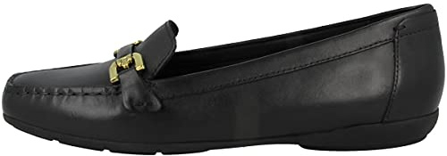 Geox Damen D ANNYTAH MOC A Mokassin, Schwarz , 38.5 EU