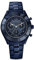 Swarovski Octea Lux Sport Uhr, Edelstahl Damenuhr mit Blauem Gehäuse und Zifferblatt, Swarovski Kristallen und Metallarmband