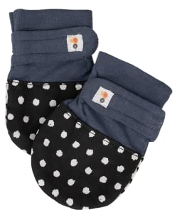 Paul & Lori Kratzfäustlinge, Babyhandschuhe, Babyfäustlinge, Kratzhandschuhe, Fäustlinge Baby, Kontrasthandschuhe Baby