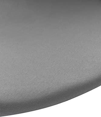 Meyco Baby Uni Spannbettlaken für die Laufgittermatratze (Bettlaken mit weicher Jersey-Qualität, aus 100% Baumwolle, perfekte Passform durch Rundum-Gummizug, atmungsaktiv, Maße: rund 90 / 95cm), Grau