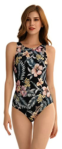 BaJooruly Bañador de Mujer Deportiva Traje de baño Sexy Entrenamiento de bañador Deportivo Control Abdominal Adelgazamiento bañador(3XL, J2)