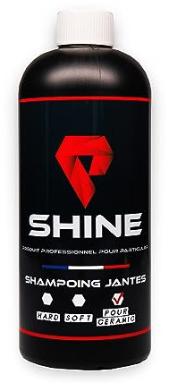 SHINE - Shampoing Jantes - 750 ml - Nettoyez et faites briller vos jantes avec une formule professionnelle