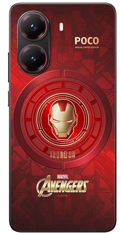 Xiaomi Poco X7 Pro 5G - Iron Man Red Edition Smartphone, 12GB RAM 512GB ROM, Dimensity 8400-Ultra, Écran AMOLED de 6,67 Pouces, Batterie de 6000 mAh, turbocompresseur de 90 W, Triple caméra de 50 MP