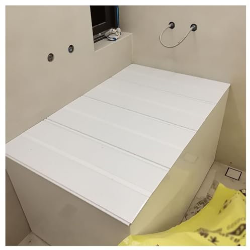 Vassoio in bambù per vasca da bagno con pannello isolante antipolvere, supporto per telefono e tablet, coperchio multifunzionale per vasca da bagno al latte, cuscinetto spa, 40 kg (80 x 180 x 1,2 cm)
