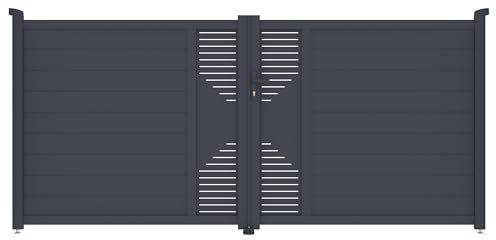 Gartentor G21 Marion 350x158 cm zweiflügeliges, Anthrazit