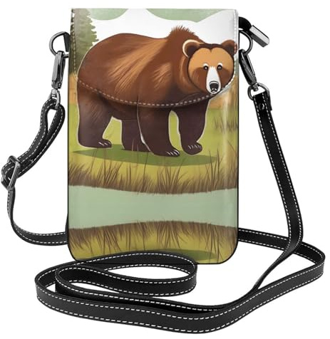 QAZWZML Cartera pequeña cruzada para teléfono con funda abatible, perfecta para ir de compras, viajes y uso diario.