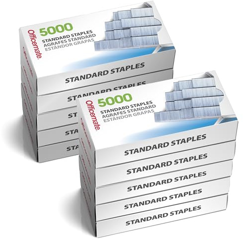 Officemate Standard Staples, 10 Boxes General Purpose Staple (91950)