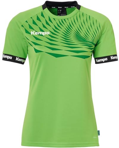 Kempa Femme Wave 26 Women Tee Shirt De Sport À Manches Courtes Vetement Fonctionnel Handball Gym Jogging Running Maillot, Vert Espoir/Lagon, M EU