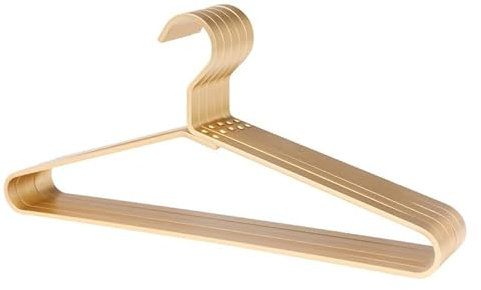 Premium Matte Goldene Aluminium Kleiderbügel 6er-Pack, 45cm Extra Smooth Dual Metall Hemd - Aluminiumlegierung für Kleidung