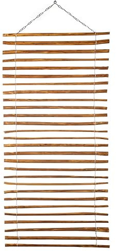 BOGATECO Enrejado de avellana para plantas trepadoras, 100 x 200 cm, marrón, 2 tamaños a elegir, perfecta para el jardín, balcón y terraza, enrejado de privacidad