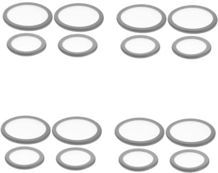 NOLITOY 4 Sätze Stethoskopmembran Kinderstethoskop Litmann Digitales -abdeckung Zubehör Für Stethoskope -charme Lila Repuesto Pvc Grey 4 Stück * 4