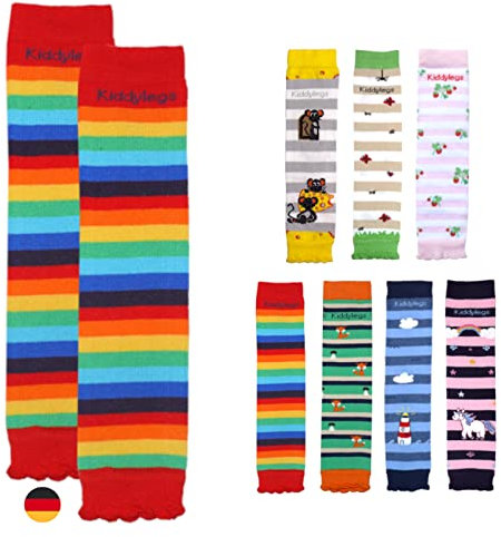 Kiddylegs® Baby- und Kinderstulpen Premium aus Bio-Baumwolle kbA (Regenbogen)