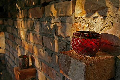 Home Comforts Wind Protection Windlight Oriental Stones Wall-20 Inch By 30 Inch Laminated Poster With Bright Colors And Vivid Imagery-Fits Perfectly In Many Attractive Frames