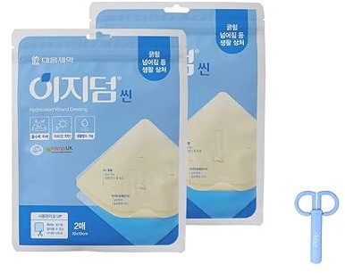 JoseonGotElephant Bundle Easyderm Thin Wound Dressing Band (2 Packs) + Scissors