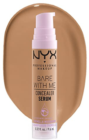 NYX Professional Makeup Abdeckendes Serum mit natürlichem Finish und mittlerer Deckkraft, Bare With Me Concealer Serum, Sand, 9,6 ml