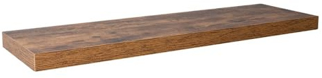 Velano - Bücherregal Wand - Wandregal 80x23,5 cm - Schweberegal - Hängeregal - Regalbrett - Verbranntes Holz - Küchenregal - Bücherregal Kinder - Deko Wohnzimmer - Gewürzregal