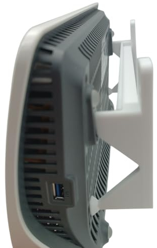 Support mural pour Fritzbox 7590 AX 7590 7690 Fritz Box 7590 AX | Support – Trois pièces avec matériel de fixation vis et chevilles