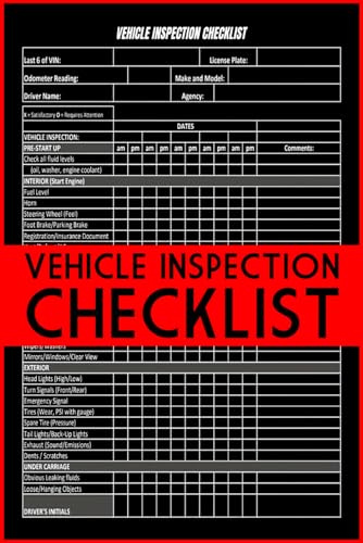Daily Vehicle Inspection Checklist: Truck & Fleet Maintenance Log