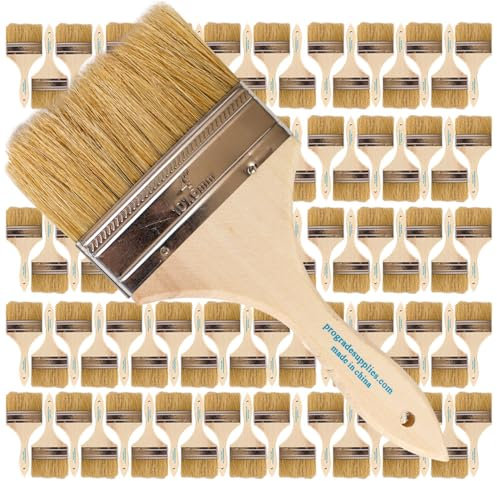 Pro Grade 4 Chip Brushes, Disposable Paint Brushes, for Sealers, 96 Pack