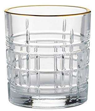 Ravenhead Regency Gold Set of 2 Mixer Glasses 32cl Gold/Transparent , 0041.407