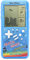 Retro block game console brick game console with color shell and large screen powered by 2 AA batteries build 23 games and with a small body (Blue)