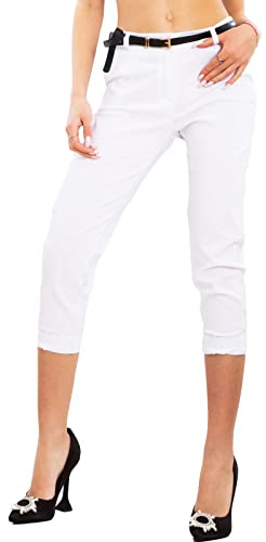 Toocool Pantalon Femme Classique Élégant Capri Taille Basse Pinocchietto VB-2918