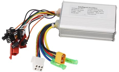 ZLXHDL E-Bike-Controller, 500W 48V Ebike Controller nimmt temperaturbeständige Verdrahtung, empfindliche Steuerung Brushless Controller für Elektroroller Elektrofahrrad