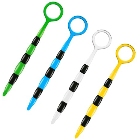 OHPHCALL 4pezzi Spazzole Per Lingua Silicone Pulitore Lingua Ergonomico Per Pulizia Profonda e Comfortevole Bianco Giallo Verde Blu