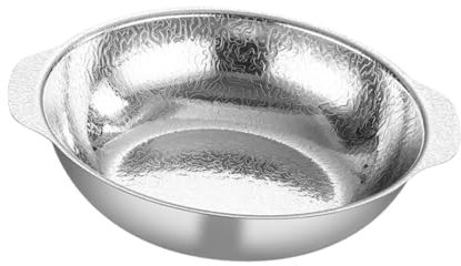 Fenteer Fisch-Topf Kimchi Suppen Topf Edelstahl Haushalts-Kochtopf Snack-Teller, Silber, 22cm