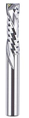 SpeTool 6 mm Shank Spiral Router Bit, Up & Down Cut, 22 mm Cutting Length, Compression CNC Router Bit, 50 mm Total Length, Solid Carbide End Mill for Wood Carving