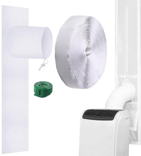 Junta de ventana de aire acondicionado, sellado de ventanas de aire acondicionado móvil, kit de sello de puerta corredera, para aire acondicionado móvil, secadora de aire