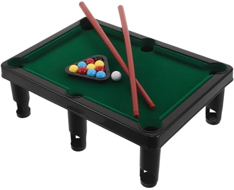 Veemoon 1 Mini Billard Jouet Jeu de Billard de Table avec Boules, queues et Triangle - Table de Portable idéale pour Les soirées Jeux du Nouvel an ou Le Salon