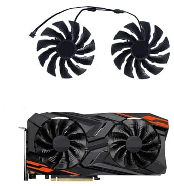 2 unids/set ventilador for tarjetas gráficas DIY, T129215BU, for RX 64/56 GAMING OC 8G, ventiladores de vídeo VGA GPU, reemplaza PLD10015S12H(Type A Fan)