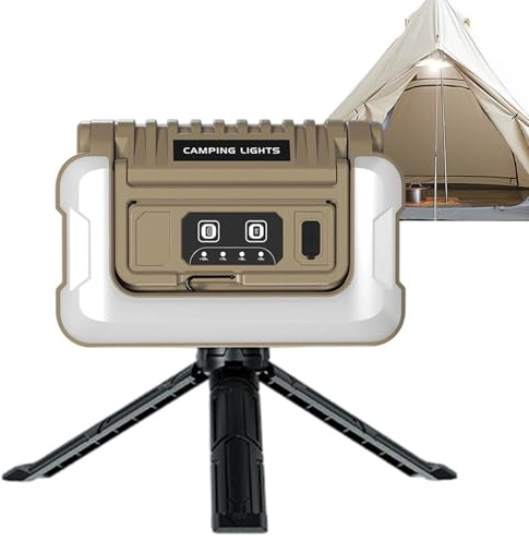 Luces de camping recargables, impermeables y portátiles - Farol de tienda de campaña al aire libre - para patio, porche, trabajo, senderismo, nocturna, tormenta, supervivencia, hogar, interior