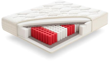 Living Sofa SIMPUR RELAX | Materasso Magestic 180x200 cm | molle insacchettate Memory 11 zone | alto 30 cm | 800 Molle Insacchettate in box | Traspirante | Ergonomico | Ipoallergenico…
