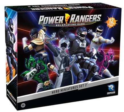 Renegade Game Studios: Power Rangers Roleplaying Game Hero Miniatures Set 2: Twelve New Ranger Designs Ready to Paint and Customize
