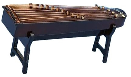 Modèle Miniature Guzheng Avec Support Et Étui, Mini Cithare, Mini Instrument De Musique, Ornements Traditionnels Chinois Maison Ornements Instrument (Size : 25cm)