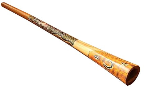 RR-YRL Didgeridoo, Strumento A Fiato in Legno, Suono Solido E Pesante Antico, Strumento Tribale Tradizionale delle Minoranze Etniche,B,150CM