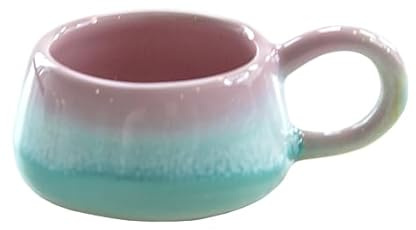 Sass & Belle Pastel Ombre Tealight Holder with Handle in Pink & Green