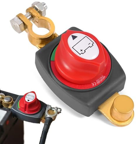 Interruttore Stacca Batteria, Interruttore di Separazione Della Batteria, Interruttore a Batteria per Auto, Stacca Batteria Auto, Interruttore Principale Impermeabile per Auto