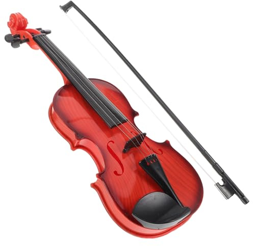 SOIMISS Violon Jouet Authentique à Cordes Réglables pour Garçon Et Filles Débutants, Instrument Miniature en Plastique Léger, Jouet Musical Portable pour Éveil Et Apprentissage Sonore