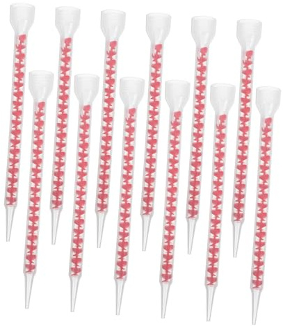 Vaguelly 12 pezzi Ugelli per Sigillante Miscelatore Spirale per Applicazione Precisa e Riempimento Giunti Facili da Pulire e Sostituire per Sigillanti e Colla Epoxy