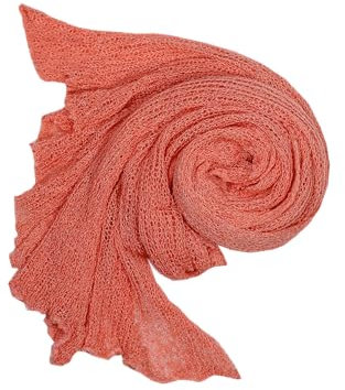 Stamigna per neonati, fascia per avvolgere i bambini, fatta all’uncinetto, ottima per fotografie