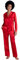 Aubade Toi Mon Amour, Hose, Set aus Seide, Sexy Lingerie für Damen, Perfekter Komfort, Elegante Nachtwäsche, Farbe: Passion