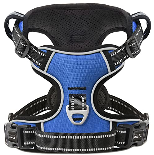 HEELE Arnés para Perro Cómodo Arnes Pecho Antitirones Perro, Azul, S