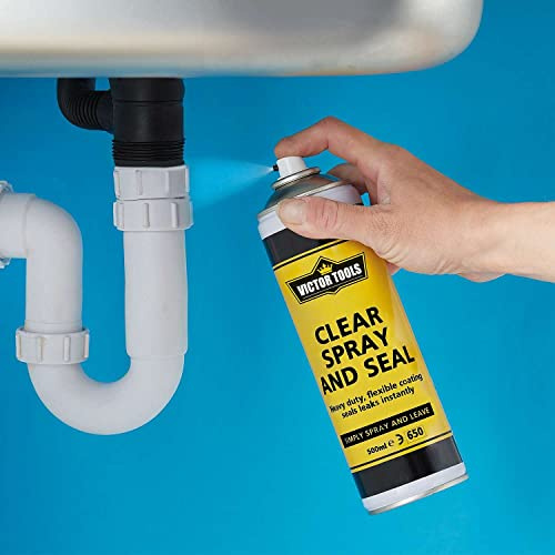 Coopers of Stortford - Clear Spray and Seal, Fast-Drying Watertight Sealant - Flexible, Long-Lasting Seal Spray, Suitable for Various Surfaces - Invented and Made in the UK, 500ml