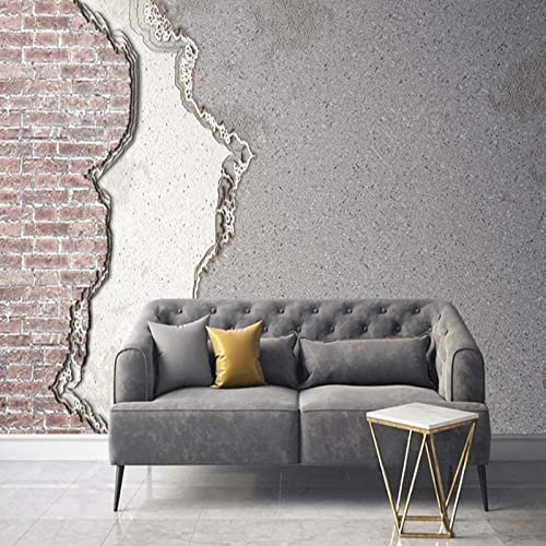 Ladrillo Gris Arenisca Foto Decorativa Mural Papel Tapiz 3D Estéreo Sofá Fondo Para Sala De Estar Dormitorio Papeles Tapiz Decoración Del Hogar-200Cmx140Cm